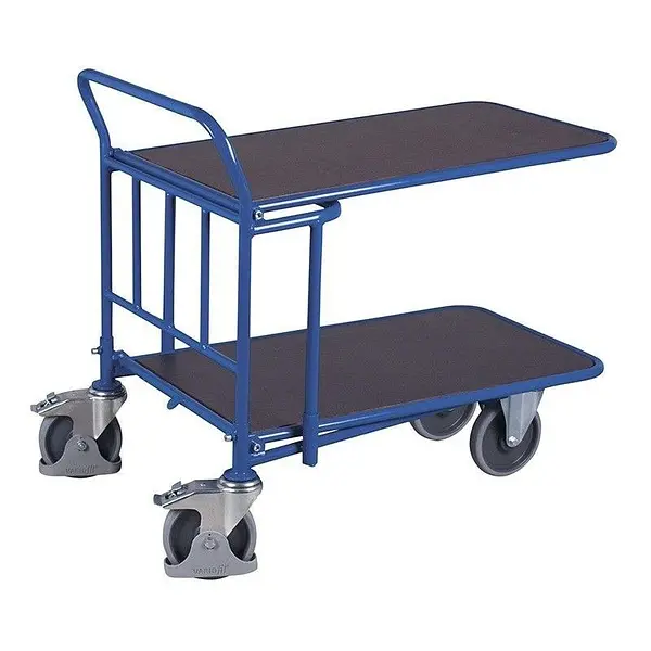 Plataforma Rodante Doble 500kg Madera Pintada