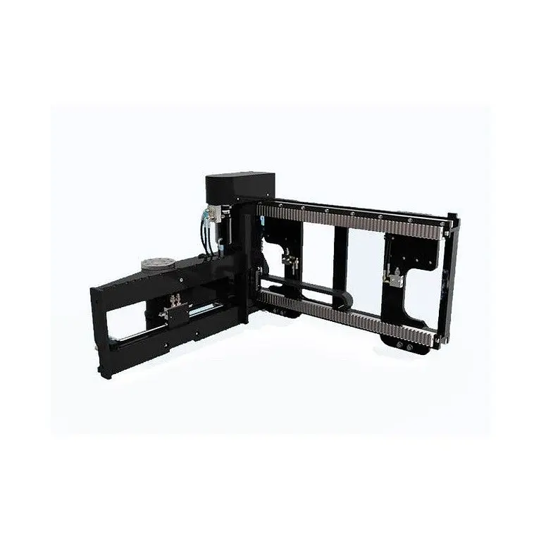 FEM2 FEM3 trilateral attachment for lateral charge forklift