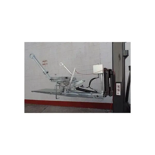 Manual container volcator for transporting and cleaning large containers