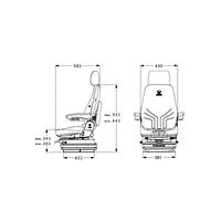 Asiento Grammer Actimo M para construccion