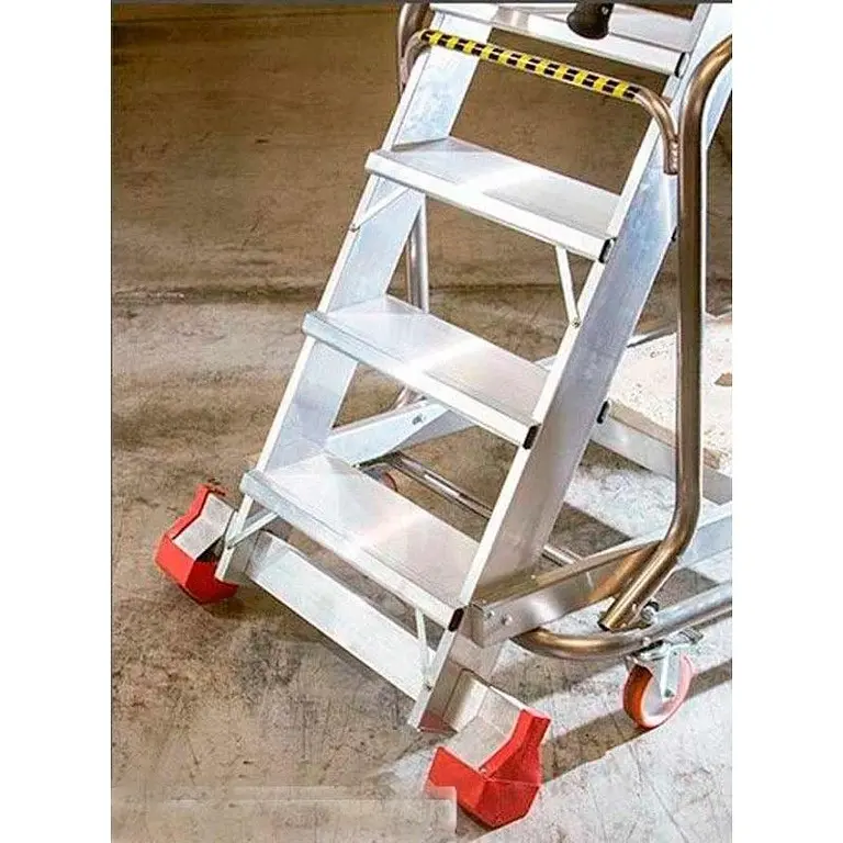 Ladder Aluminium Platform and 4 Wheels
