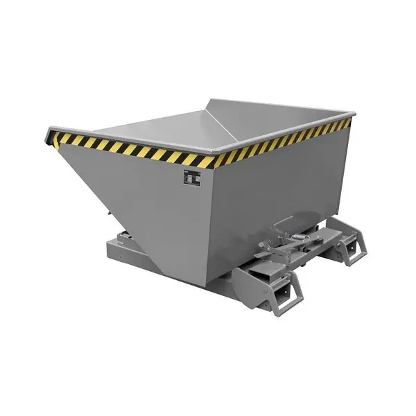 Container tilting, painted, gray mouse
