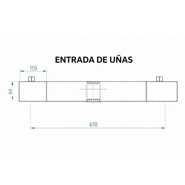 Implemento barredora para montacargas 1.500mm