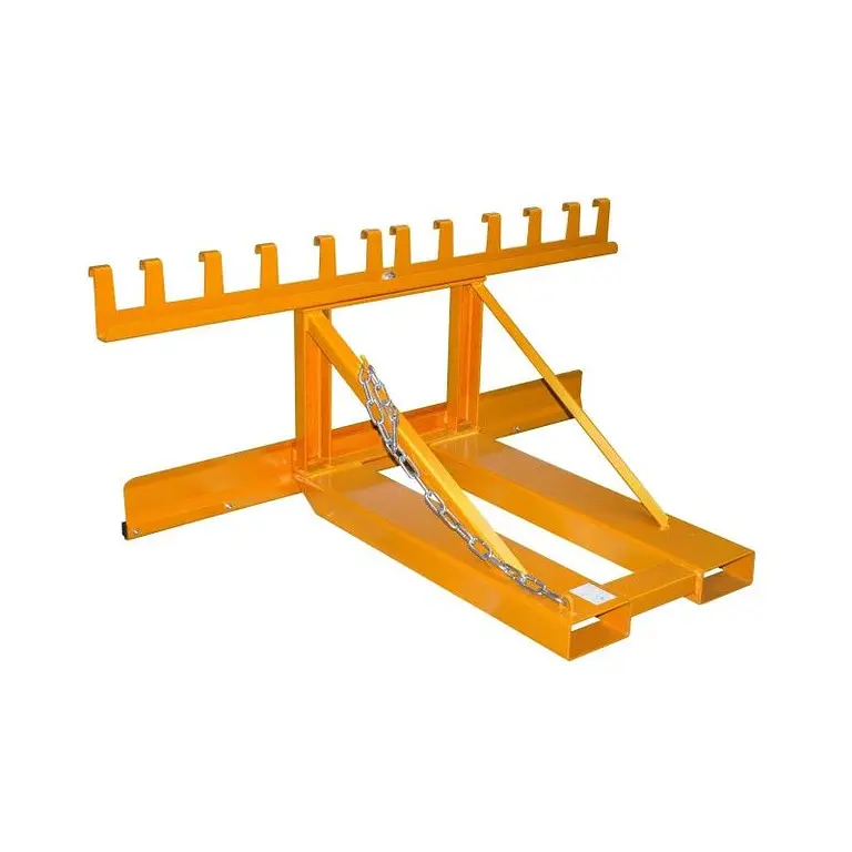 Wheelie Bin Jack, painted, orange yellow