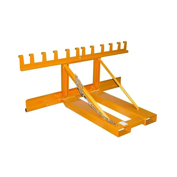 Wheelie Bin Jack, painted, orange yellow