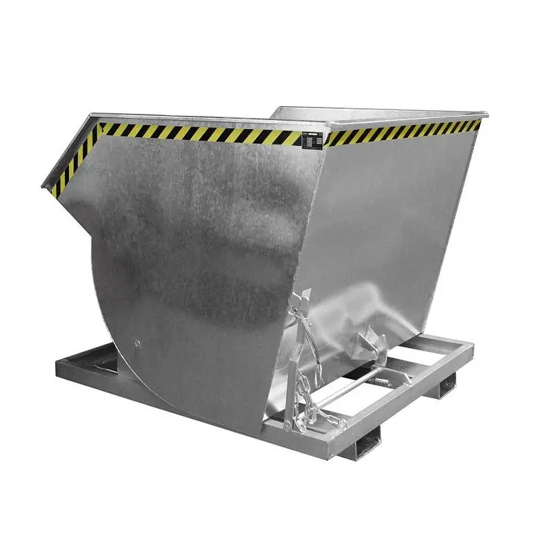 Contenedor basculante, galvanizado en caliente