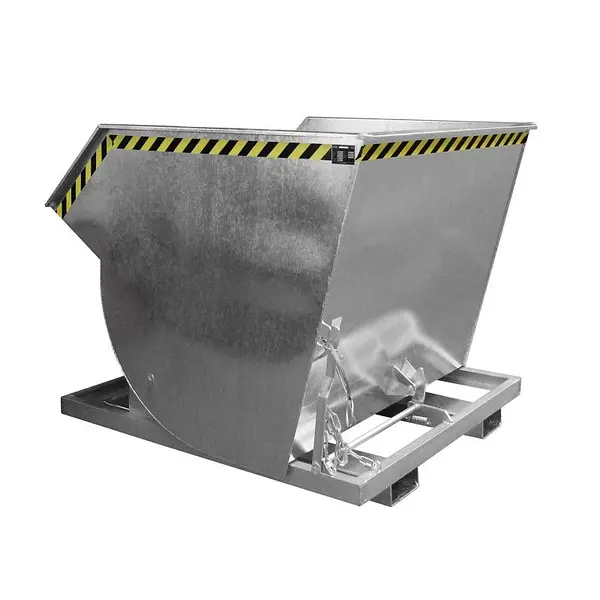Contenedor basculante, galvanizado en caliente