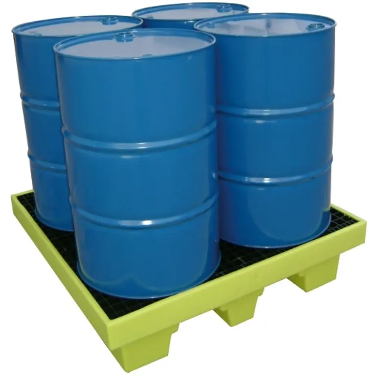 Manupack polyethylene spill containment tray for 4 drums 274 l 347 mm