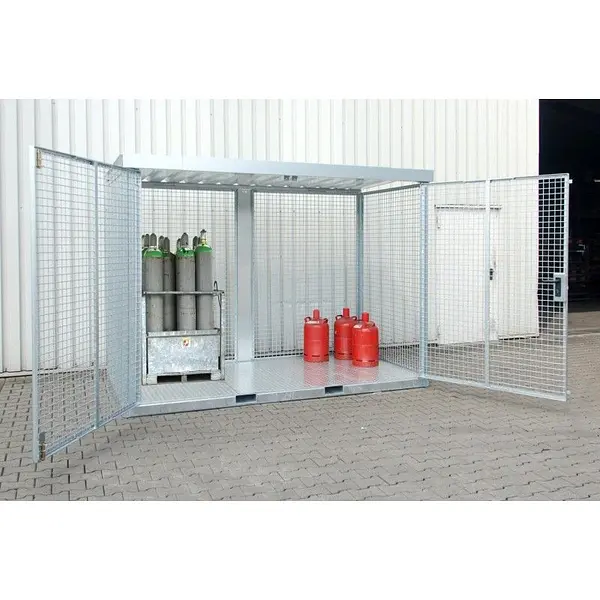 Gas cylinder storage container galvanized steel