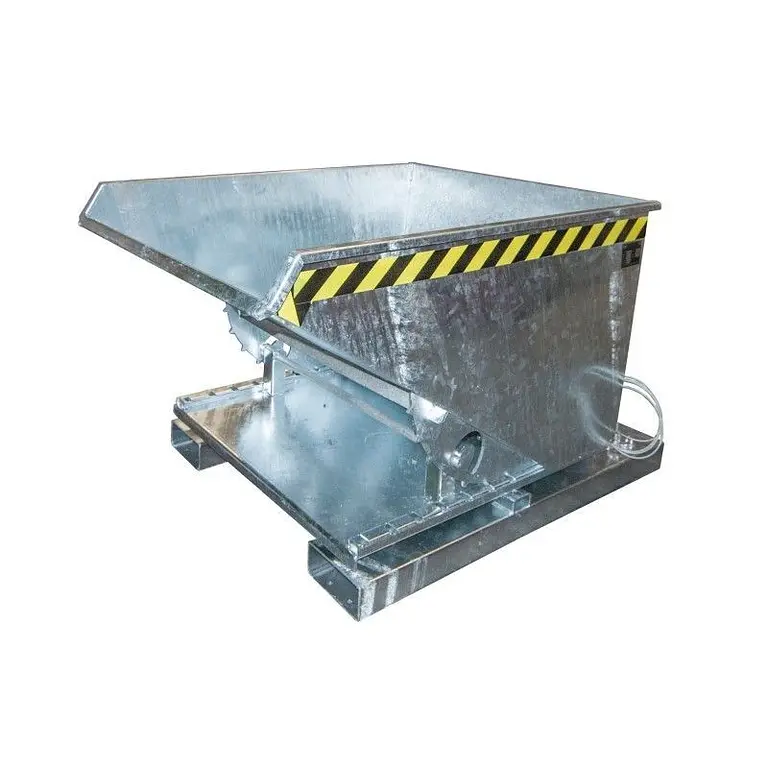 Contenedor basculante, galvanizado en caliente