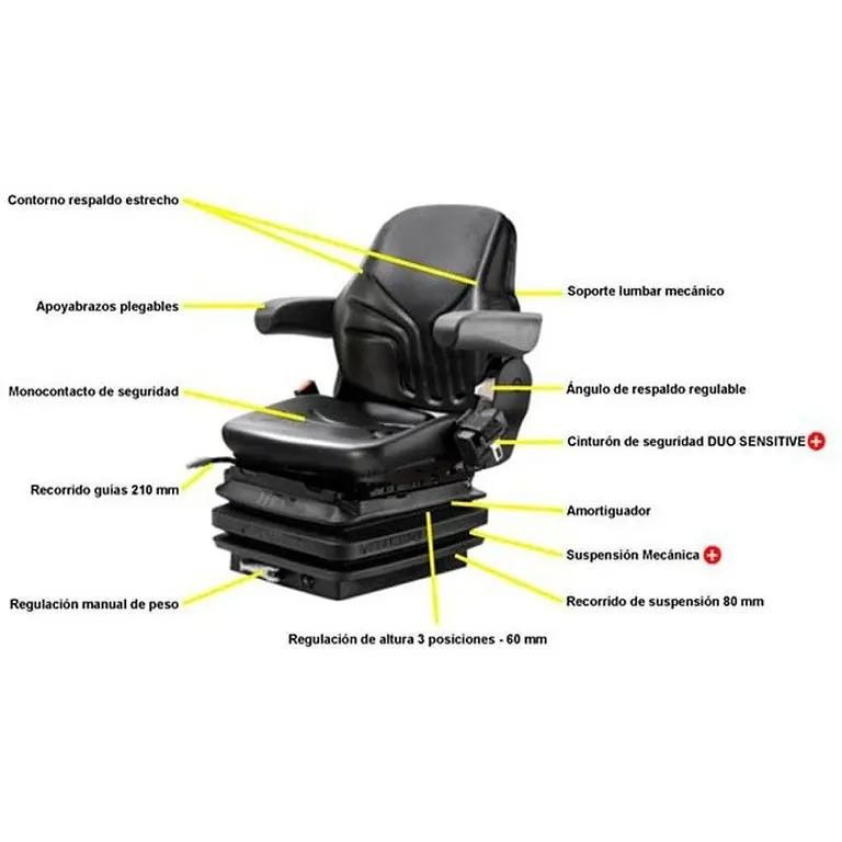 Asiento Grammer Maximo M para carretilla elevadora