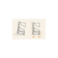 Ultralight lifting platform 200kg 5m working height