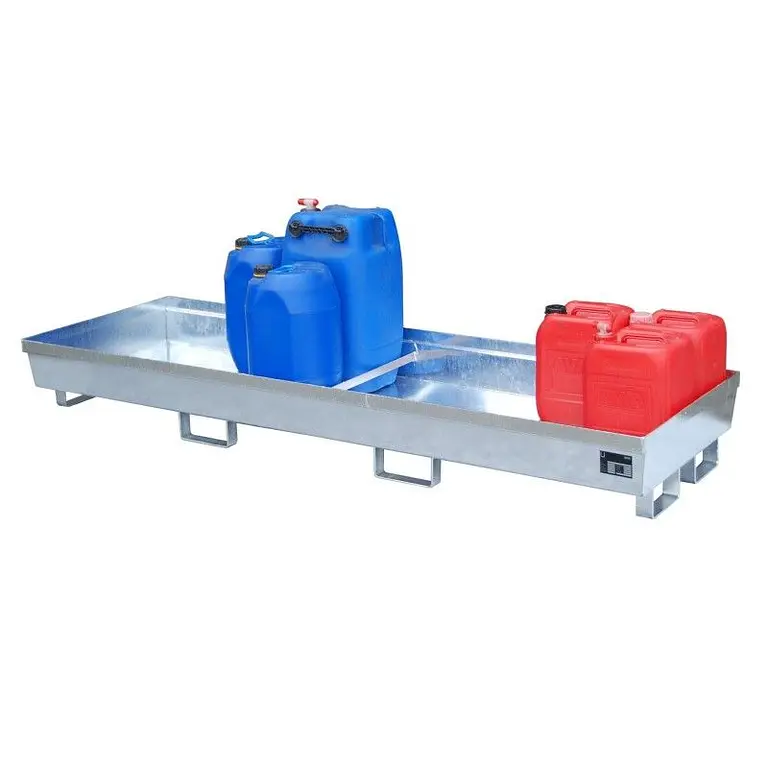 Hot-dip galvanized collector tray