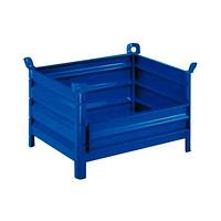 Cestón 800x500mm steel container with foldable side