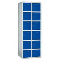 6-door metal locker module