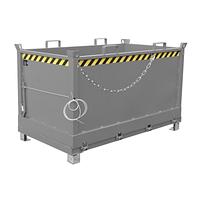 Contenedor con base Drop Away, pintado, gris ratón