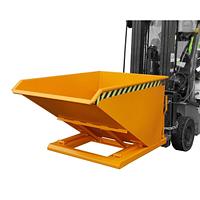 Contenedor basculante, pintado, Amarillo naranja
