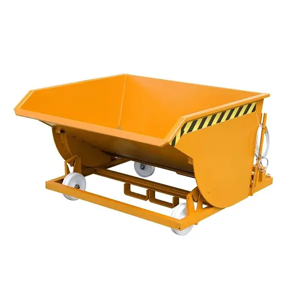 Contenedor de virutas, pintado, Amarillo naranja