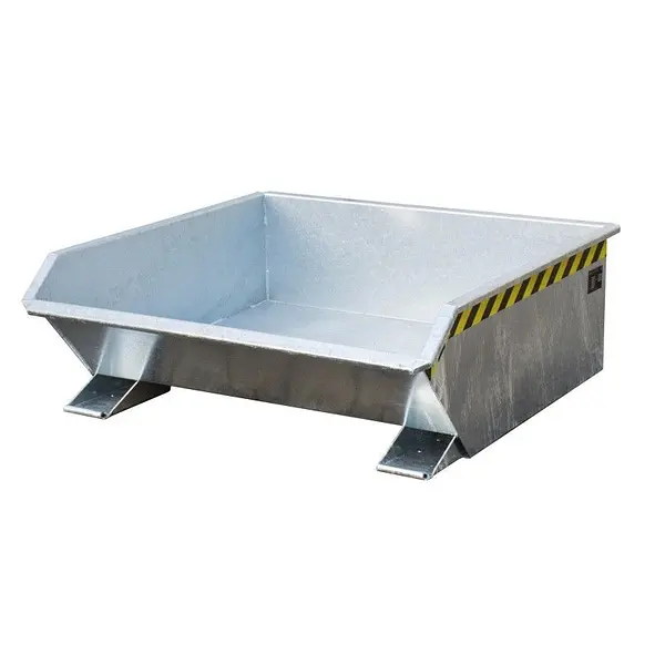 Mini contenedor basculante, galvanizado en caliente