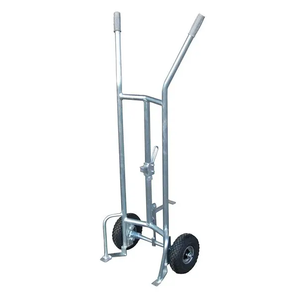 Carro para bidones, galvanizado