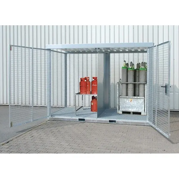 Gas cylinder storage container galvanized steel