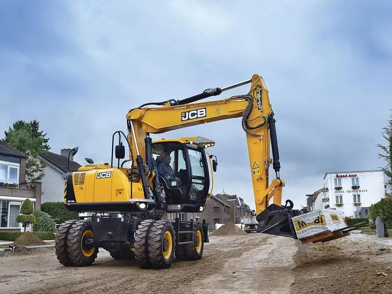 JCB JS145W wheeled excavator