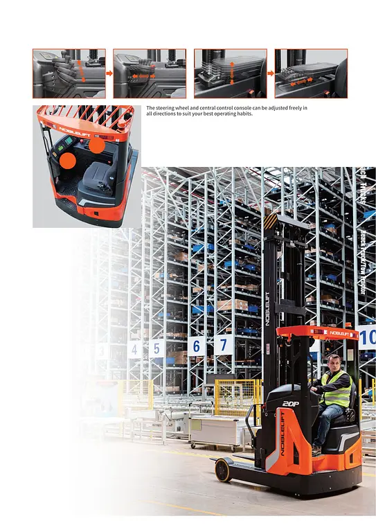 1600/2000 kg sit-on reach truck NobleLift RT16/20Pro RT16/20B