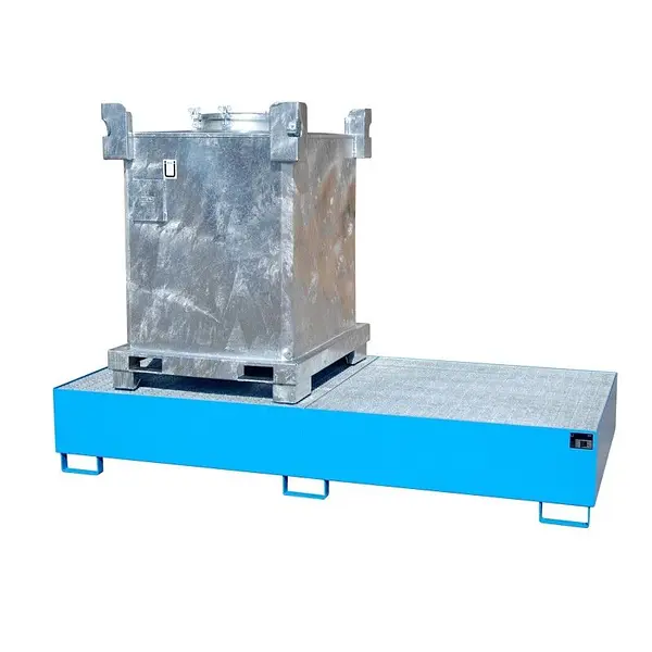 IBC storage tray painted light blue