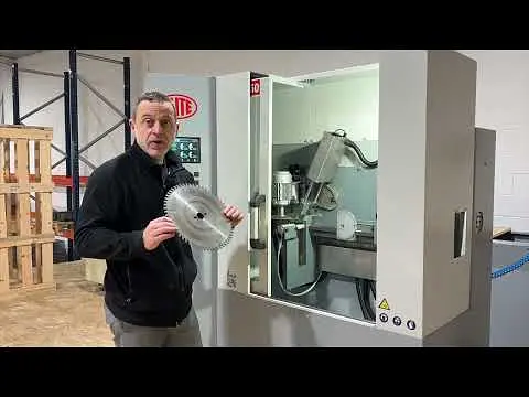 Máquina de afilado y desbaste de acero Elite MVB 850 para sierras circulares de dientes de carburo de tungsteno