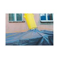 Debris chute with rotating clamp