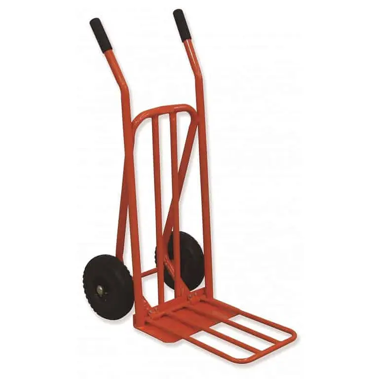 Folding wheelbarrow 250 kg with puncture-proof tire