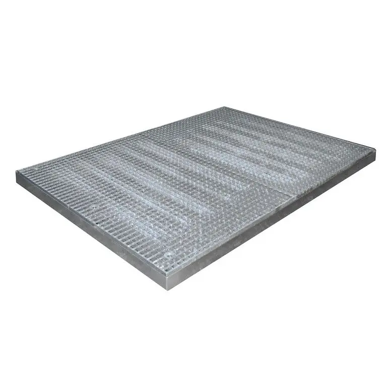 Bandeja derrames de protección de suelo, galvanized