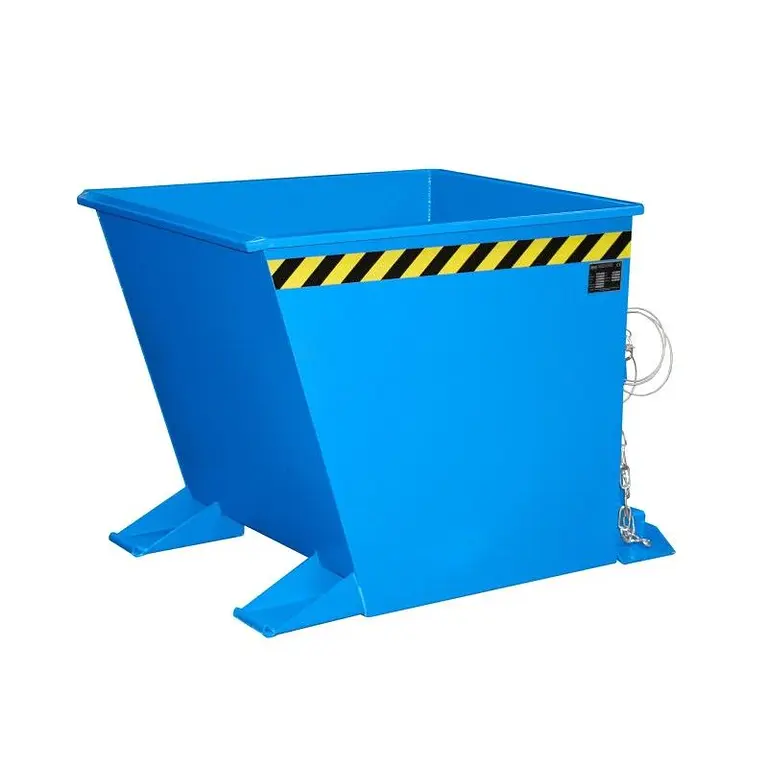 Contenedor de virutas, pintado, azul claro