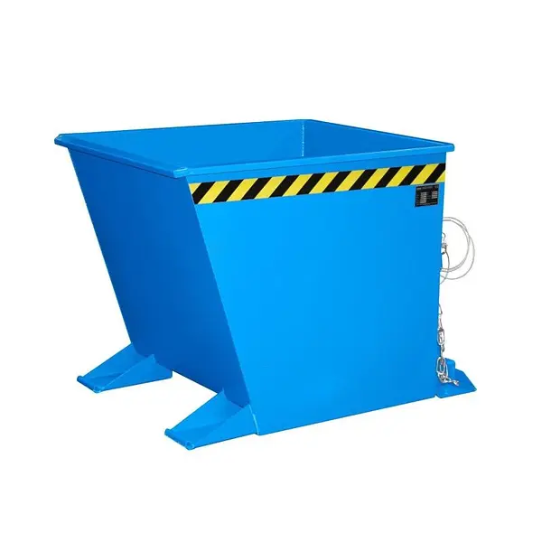 Contenedor de virutas, pintado, azul claro