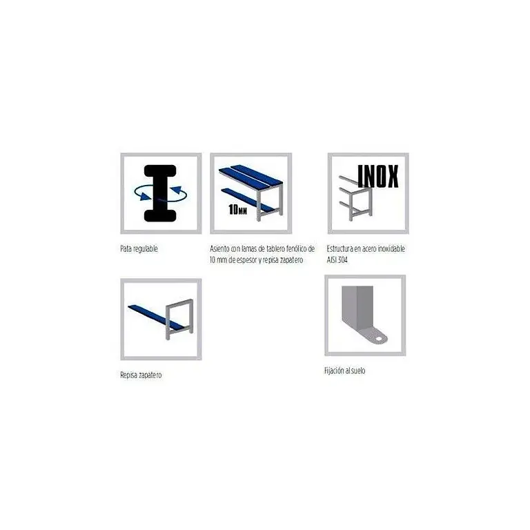 Lockers and 1 door bench modules