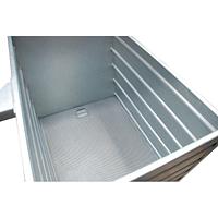 Contenedor apilable para chips pintado en naranja amarillo