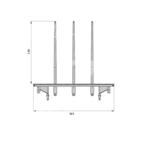 Forklift spears for Heno 2500KG