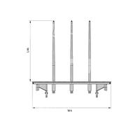 Forklift spears for Heno 2500KG