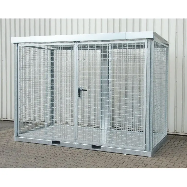 Gas cylinder storage container