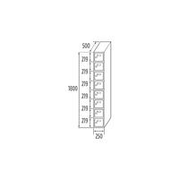 Locker Initial 8 doors 250/300/400mm