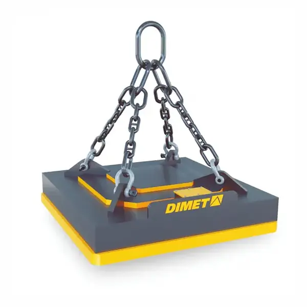 DIMET Electroimanes cuadrados para recoger la chatarra de los vagones