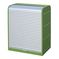 Hazardous materials cabinet with roll-up door