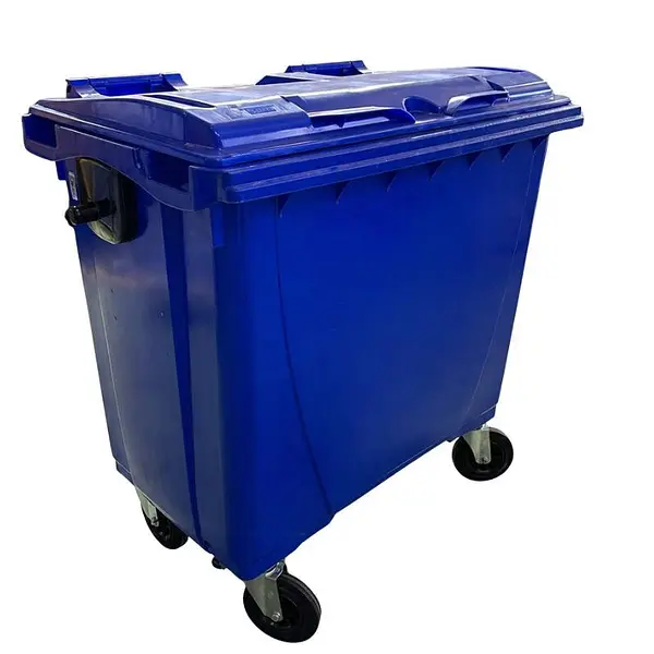Garbage cube 1,000 liters blue