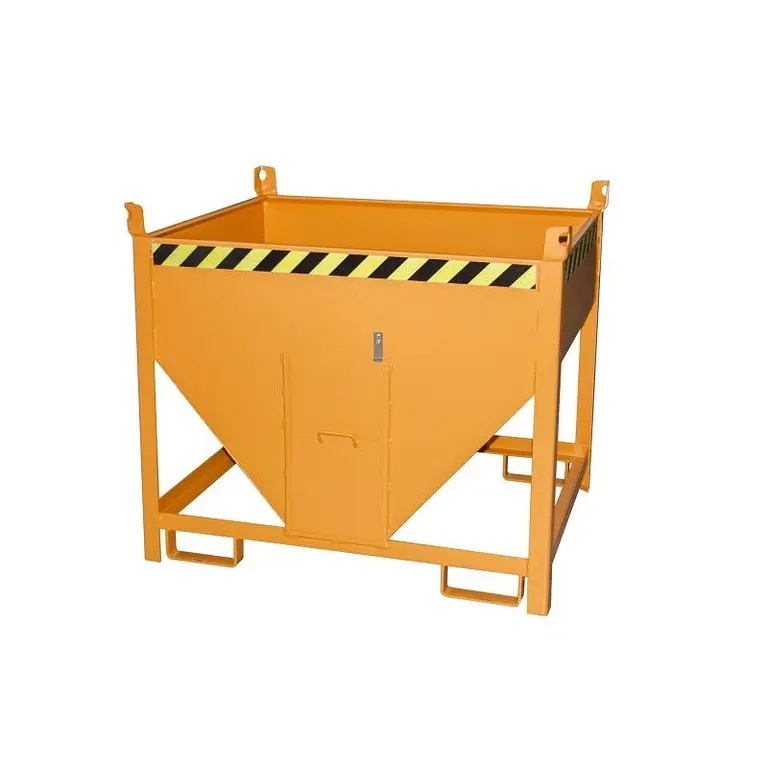 Silo Container, painted, orange yellow