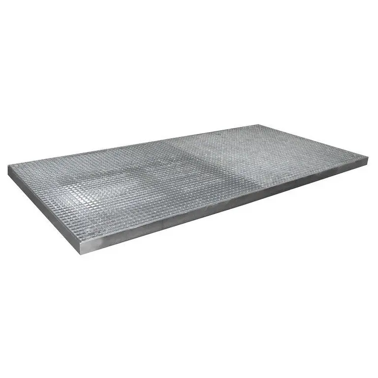 Bandeja derrames de protección de suelo, galvanized