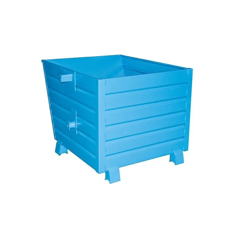 Volquete apilable, pintado, azul claro