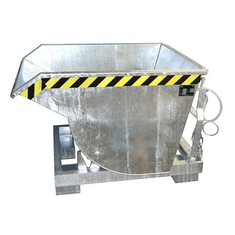 Contenedor basculante, galvanizado en caliente