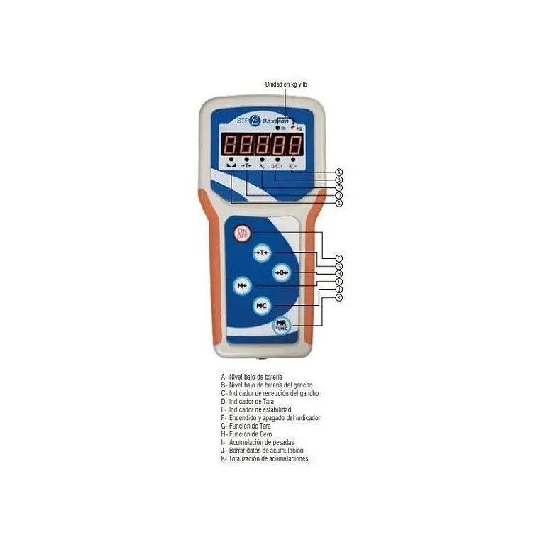 Weighing hook with control 3000-30,000 Kg