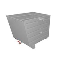 Stacking chips, painted, gray mouse