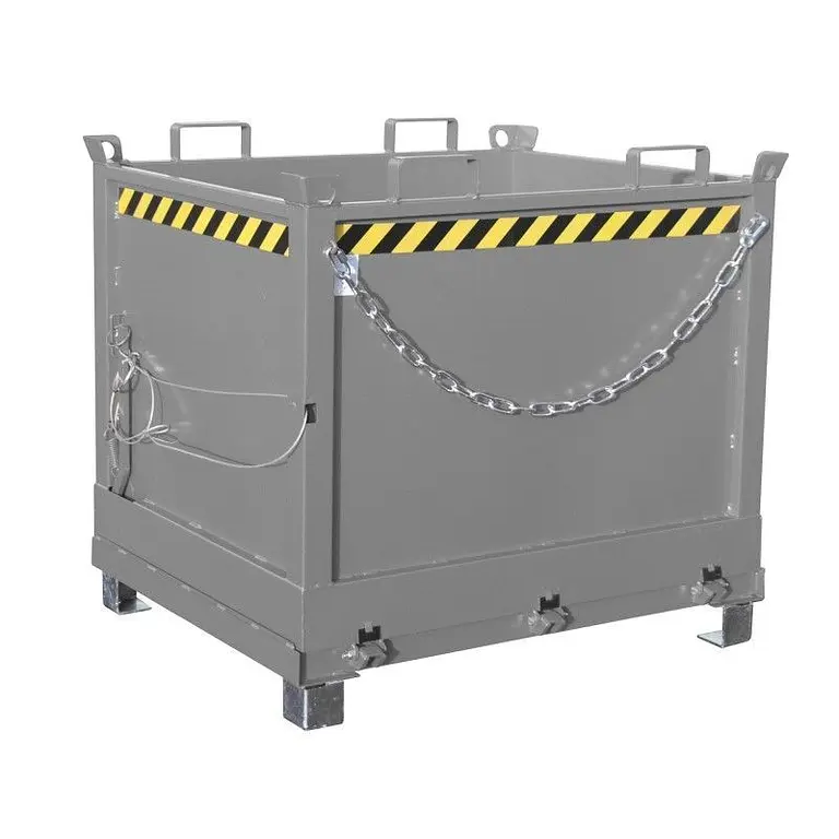 Container with Drop Away base, painted, gray mouse